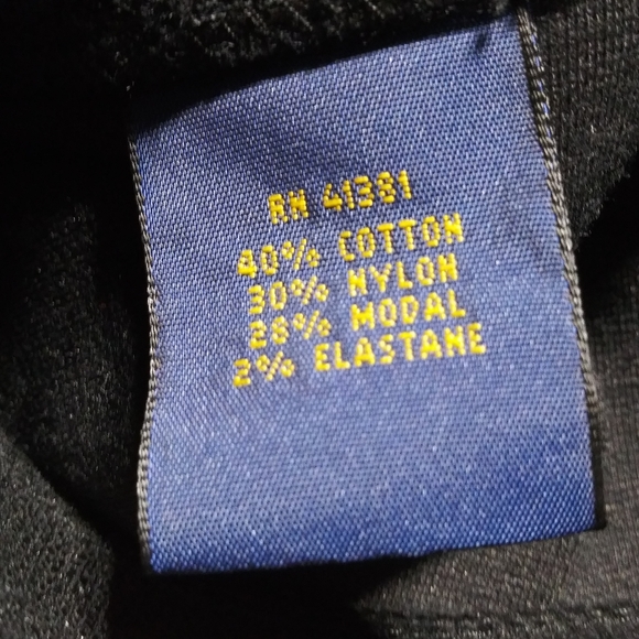 Polo Ralph Lauren Metallic Black Leggings ~ Medium - Picture 9 of 13